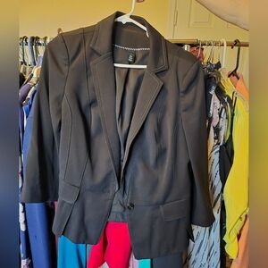 WHBM pleated blazer